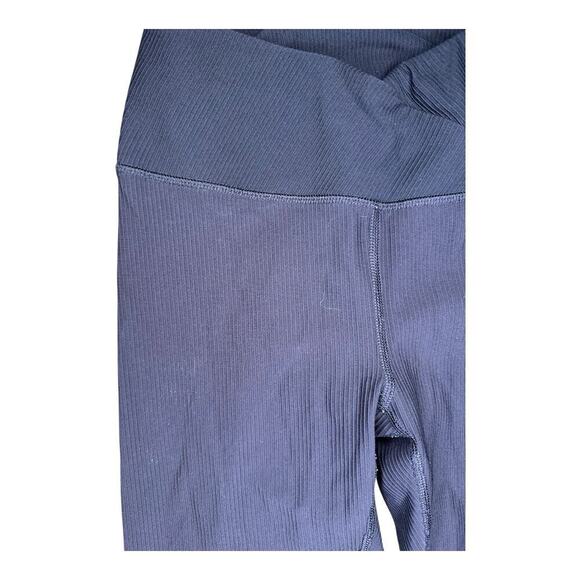 90 Degree By Reflex Women’s High Waisted Ribbed Basic Ankle Legging - Picture 6 of 7